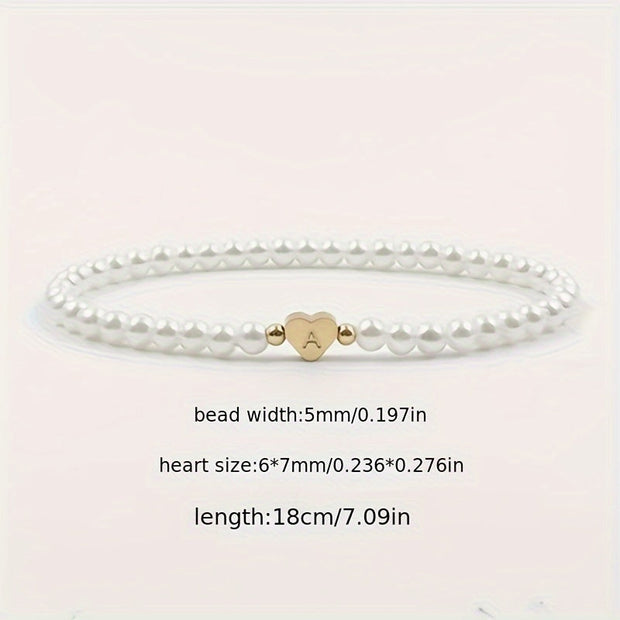 A-Z Heart Initial Bracelet