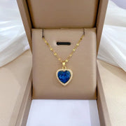 Gold Sapphire Necklace