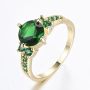 Golden Gemstone Ring