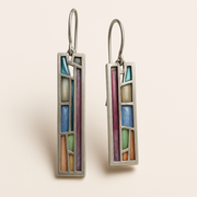 Retro Earrings in Vibrant Hues