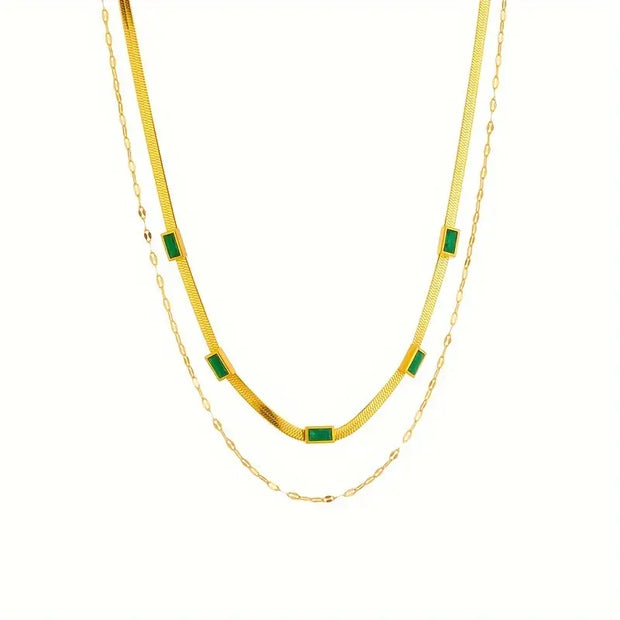 Double-Layer Retro Gold Necklace