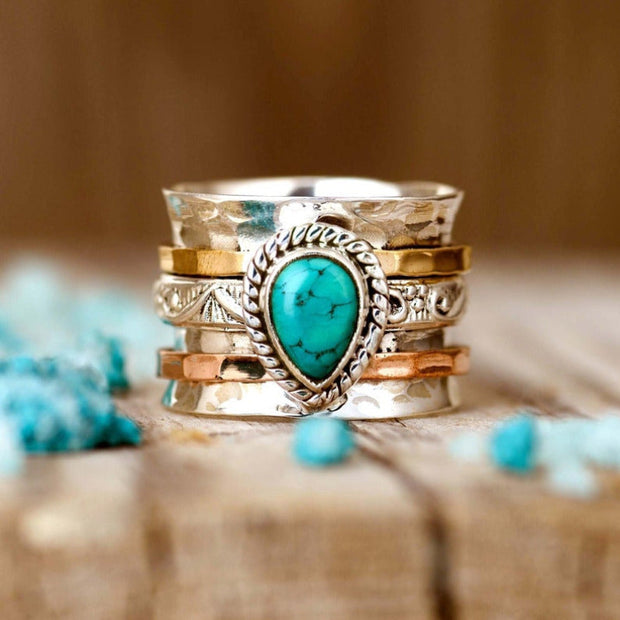 Bohemian Vintage Turquoise Ring