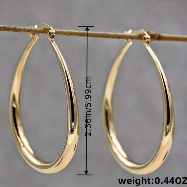 Elegant Gold Hoop Earrings