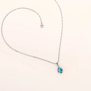 Chic Blue Stone Necklace