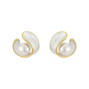 Lee - White Opal Earrings