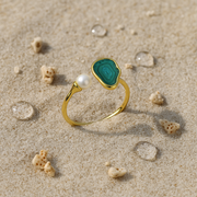 Coastal Elegance Pearl Ring