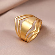 Elegant Gold Statement Ring