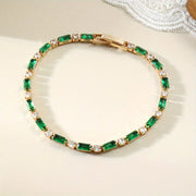 Elegant Gold-Green Bracelet