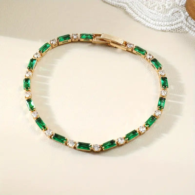 Elegant Gold-Green Bracelet