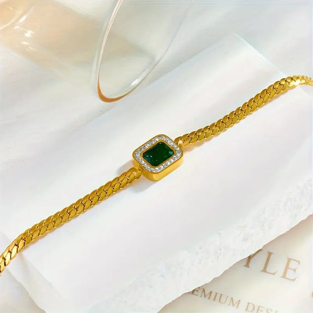 Exclusive Golden Gemstone Bracelet
