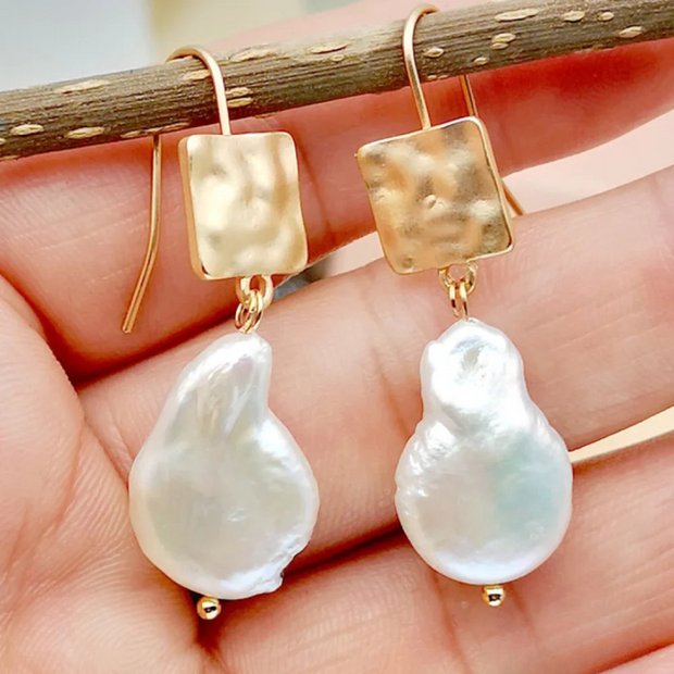 Retro Freshwater Pearl Earrings