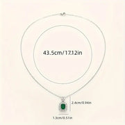 Elegant Silver Gemstone Necklace