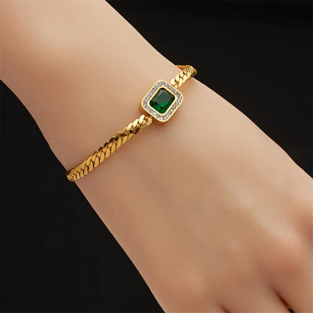 Exclusive Golden Gemstone Bracelet