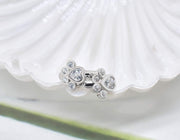 Paw Huggie Hoops with Sparkling Zirconia