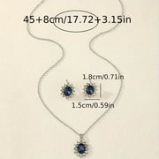 Dark Sapphire Jewelry Set