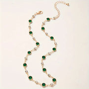 Emerald Green Pendant Necklace