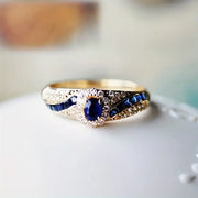 Chic Ocean Gold Ring