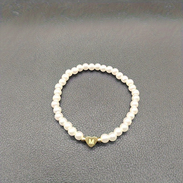 A-Z Heart Initial Bracelet