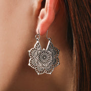 Lotus Mandala Statement Earrings