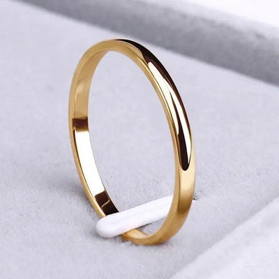 Simple Ring Gold And Silver