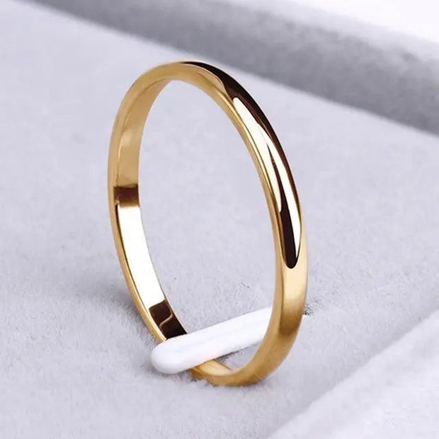 Simple Ring Gold And Silver