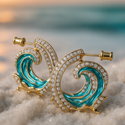 Seaside Serenity Wave Earrings