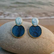 Vintage Sky & Ocean Earrings