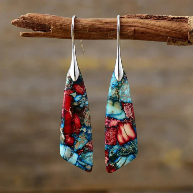 Avaia - Vintage Stone Earrings