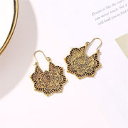 Lotus Mandala Statement Earrings
