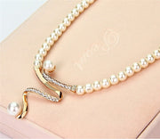 Natural Pearl Necklace & Earring Set