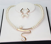 Exclusive Natural Pearl Necklace and Earring Set