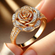 Exotic Rose Gold Zirconia Ring