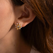 Chic Gold Earrings with Pearls
