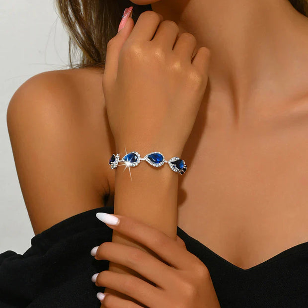 Silver Sapphire Bracelet