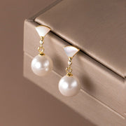 Retro Silver Ball Earrings