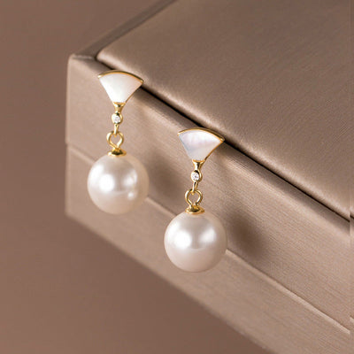 Retro Silver Ball Earrings