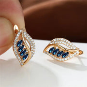 Sapphire Gold Earrings