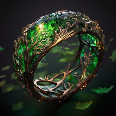 Nature Green Exotic Ring