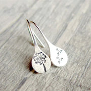 Exclusive 925 Sterling Silver Dandelion Earrings