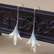 Elegant Silver Blossom Earrings