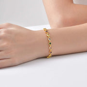 Shining Rainbow Charm Bracelet