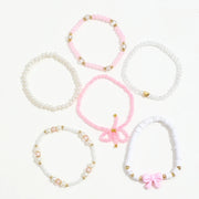 Pearl Love Bow Bracelet Set