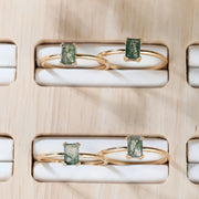 Natural Moss Agate Ring