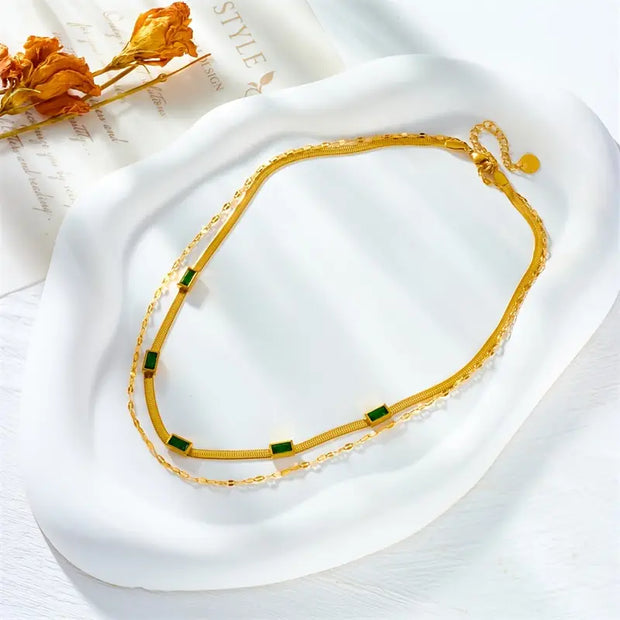 Double-Layer Retro Gold Necklace