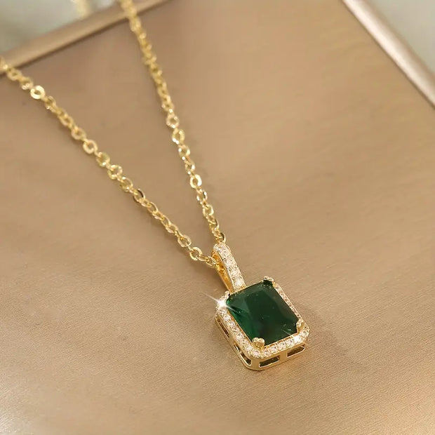 Gold Gemstone Necklace