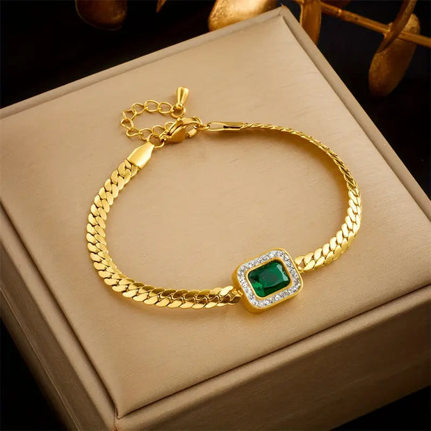Exclusive Golden Gemstone Bracelet