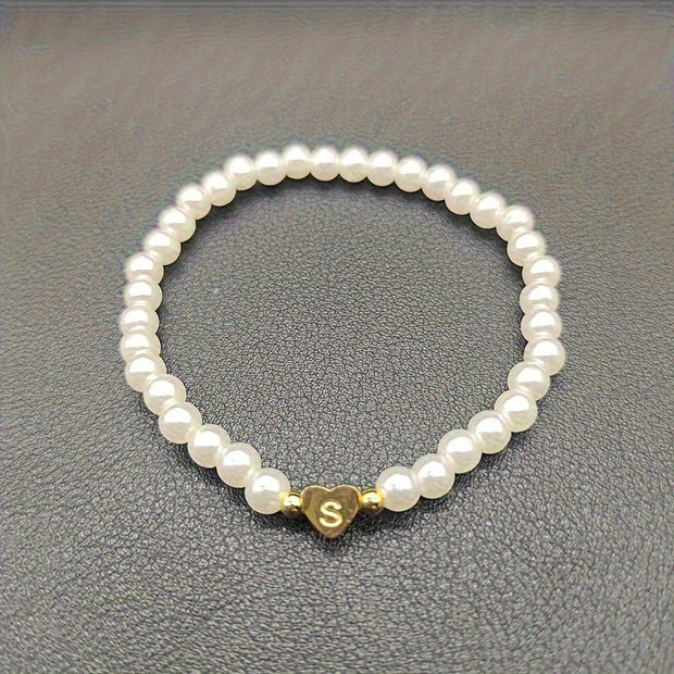 A-Z Heart Initial Bracelet