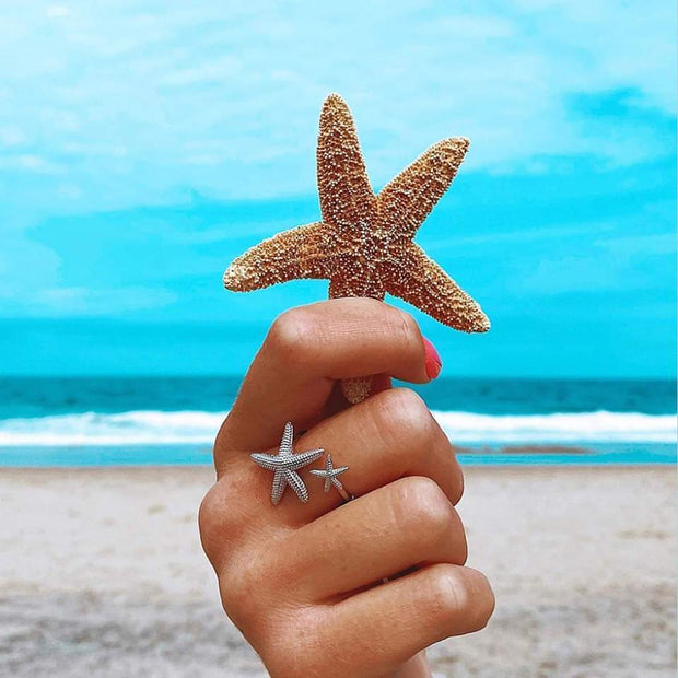 Adjustable Starfish Ring