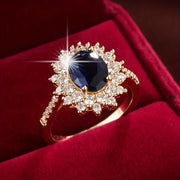 Shiny Sapphire Gold Ring