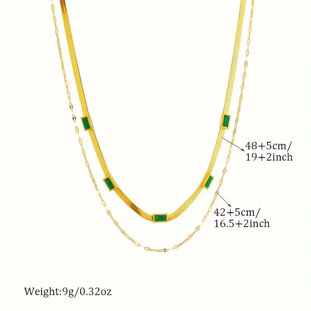 Double-Layer Retro Gold Necklace